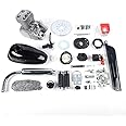Gdrasuya10 100CC Bicycle Engine Kit, 2-Stroke Gas Motorized Bike Motor Set, Full Set Petrol Gas Motor Engine Kit, Gas Motorized Bike Petrol Gas Engine Kit for Most 26" /28" Bikes