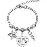 Mwphuy Bereavement Gifts for Loss of Mom Memorial Bracelet for Women Sympathy Gift for Loss of Mom Dad Sister Grandma Friends In Memory of Bracelet Inspirational Gifts Remembering Gift