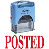Posted Self Inking Rubber Stamp Custom Shiny Office Stationary Stamp