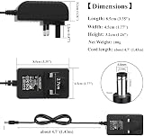 SZZKtech 12V AC DC Power Supply Adapter Charger 8 Tips 2A 24W Converter view 6
