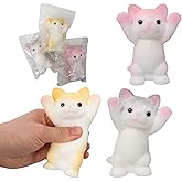 3pcs Small Squishy Cat Toy,Cute Cat Squeeze Toys for Stress Relief,Cat Shaped Squishy Toys,Cat Toy pet Simulation Cut cat Pinch Toy(3pcs Small cat)