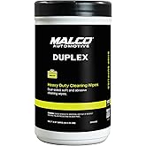 Malco Duplex Heavy Duty Cleaning Wipes for Home and Auto - Dual Sided Textured, Wet Wipe/Removes Grease, Tar, Paint, Oil, Dirt/No Residue/Safe for Hands/Made in USA (130 Wipes)