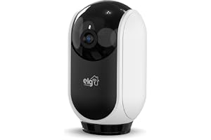 ELG, SHCR600, Câmera Robô 360° Full HD 1080P Inteligente, Conexão WI-FI 2.4GHz, Compatível com Alexa, Áudio Bidirecional, Zoom Digital 6x, Branco
