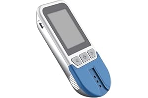 Blood Lipid Tester, Home Cholesterol Test, 5 in 1 Lipid Analyzer, Large Screen Display Health Monitoring, 460 Groups of Memor