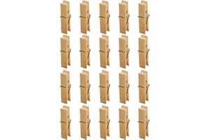 SUPVOX 60pcs Multi Function Windproof Clothes Clips Synthetic Material Wood Clamps for Drying Rack Clothes