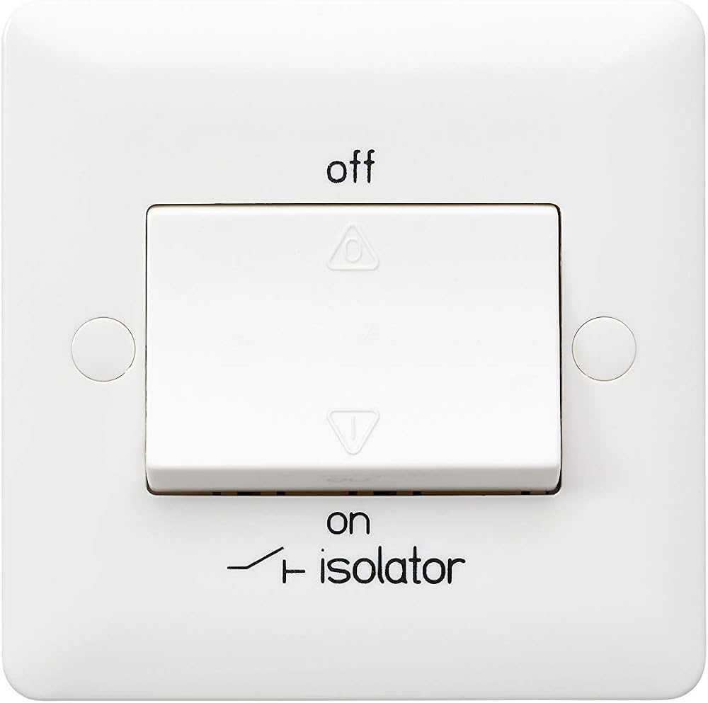 MK Electric Base MB4859WHI 1G 3 Pole Fan Isolator Switch White
