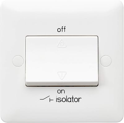 MK Electric Base MB4859WHI 1G 3 Pole Fan Isolator Switch White