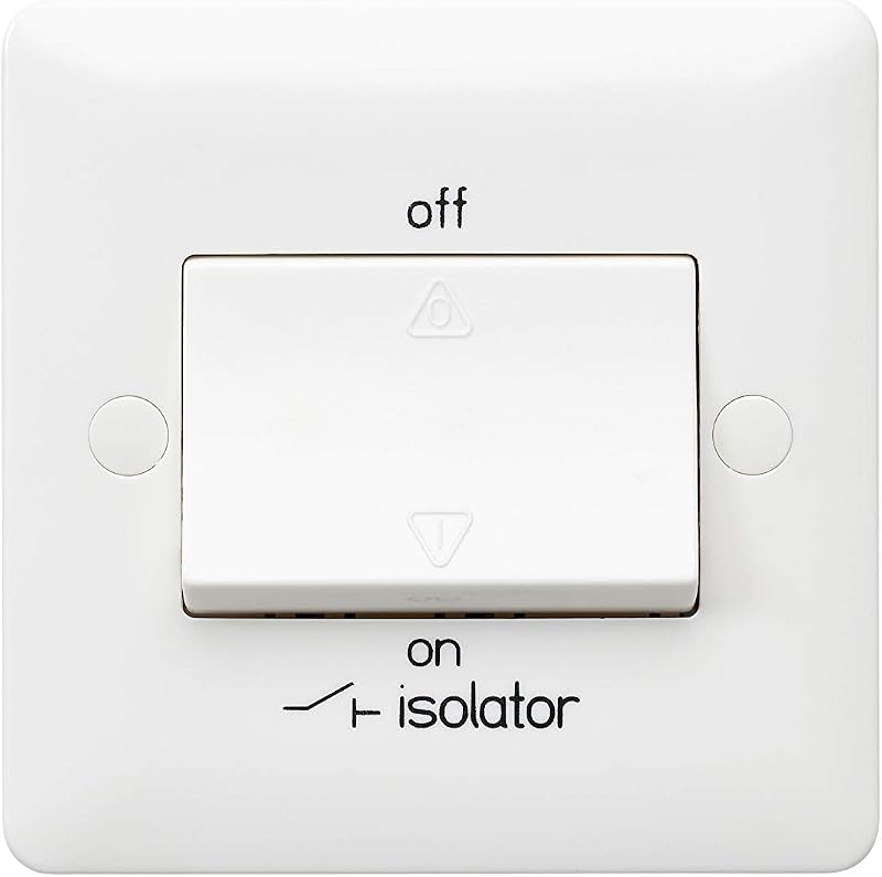 MK Electric Base MB4859WHI 1G 3 Pole Fan Isolator Switch White