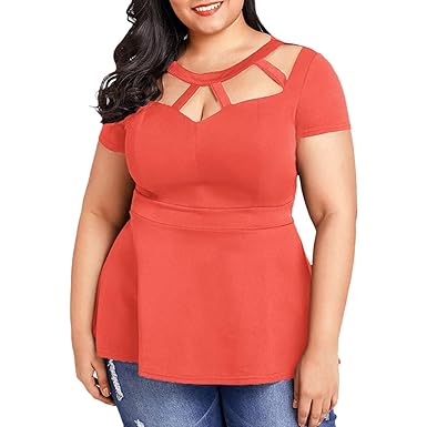 blusas naranjas de moda