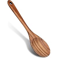 14 Inch Large Wooden Spoon for Cooking Mixing Spoon Serving Spoons Big Non Stick Wood Spoon Spatula Long Handle Spoon Stirrin