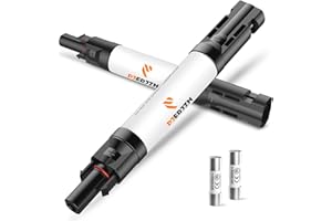 PJERJZN Solar Fuse Holder Inline 30Amp 1000V PV Fuses 30A Panel Fuse with Male and Female Connector for Panels Surge Protection Device 2 Pcs