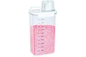 Tokokimo Laundry Powder Dispenser, Laundry Detergent Dispenser for Laundry Room Organization and Storage, Laundry Beads Container, Suitable for Scent Beads, Washing Powder