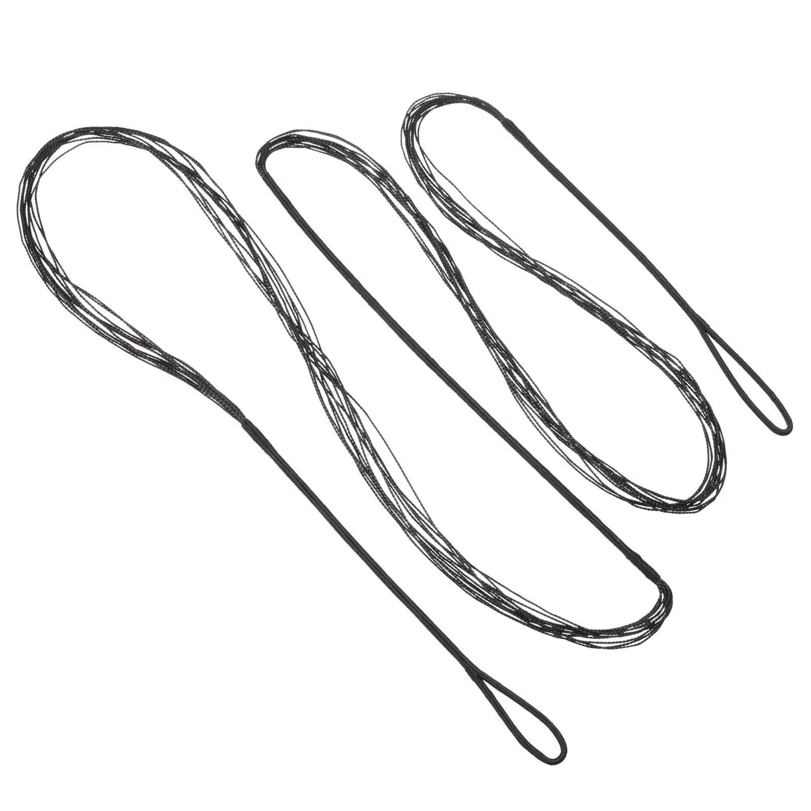 PATIKIL Bow String Replacement,12 Strands Recurve Bowstring for AMO 61" Traditional Recurve Bow, Black