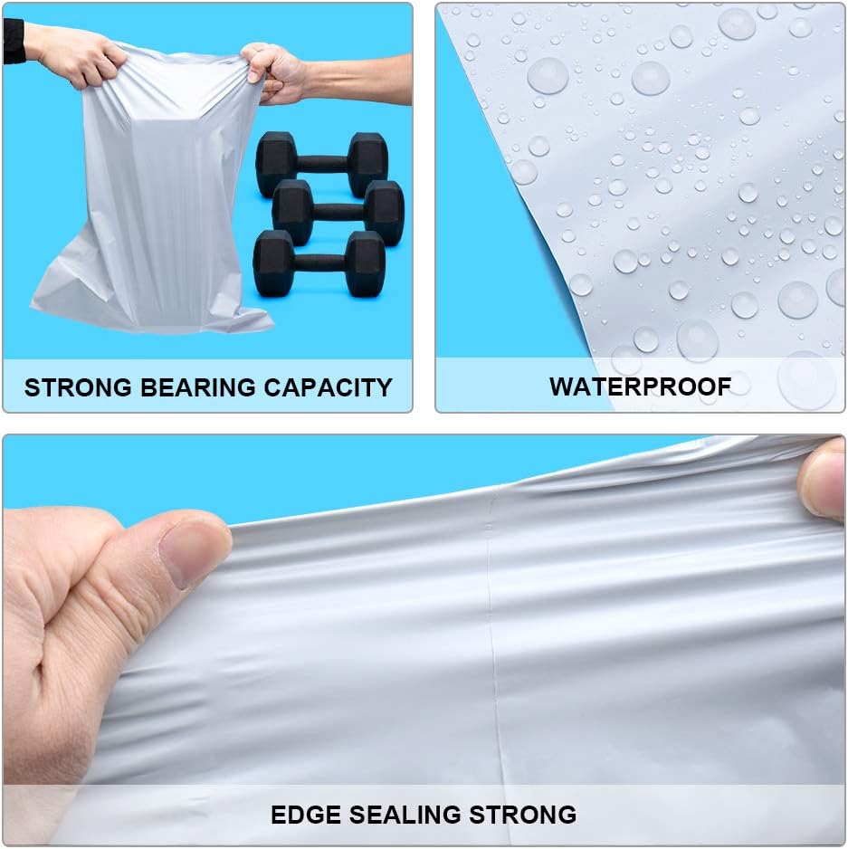 Fu Global 24X24 Inches White Poly Mailers Envelopes Shipping Bags Self Adhesive Waterproof Postal Bags (50pc) : Office Products