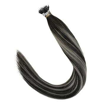 Laavoo 22 Inch 100 Remy Human Hair Extensions For Women Nano Ring
