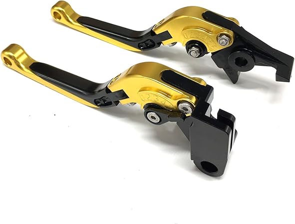 Amazon Yaofao ブレーキクラッチレバー アルミ Cnc ビレットレバーセット ブレーキレバー クラッチレバー バイク カワサキ に多くの車種対応 可倒 角度 伸縮 調整機能付 など Ninja Zx 9r Zx 6r バリオス Zzr600 400 250 Zr750 ゴールデン クラッチレバー セット