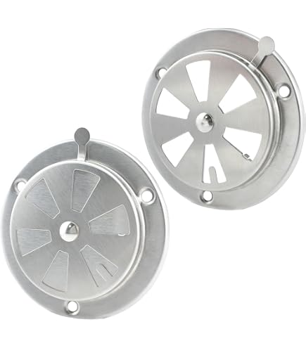 LavaLock 20,3 Cm Alu Windrad-Dämpfer Für BBQ Smoker & Grills – Rostfrei Mit Bolzenbefestigung