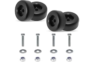 STITOKG 4-Pack Universal Heavy Duty Rubber Anti-Vibration Feet (1x2.5 Inches, Black)- Anti Vibration Pads for Pressure Washers, Generators, Air Compressors, Amplifiers & More - Shock Absorbing Stabilizer Pads