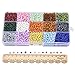 PH Pandahall 5850pcs Seed Beads 15 Color 6/0 Mini Beads 4mm Waist Beads Bulk for Friendship Bracelet Making Summer Seaside Beading Weaving