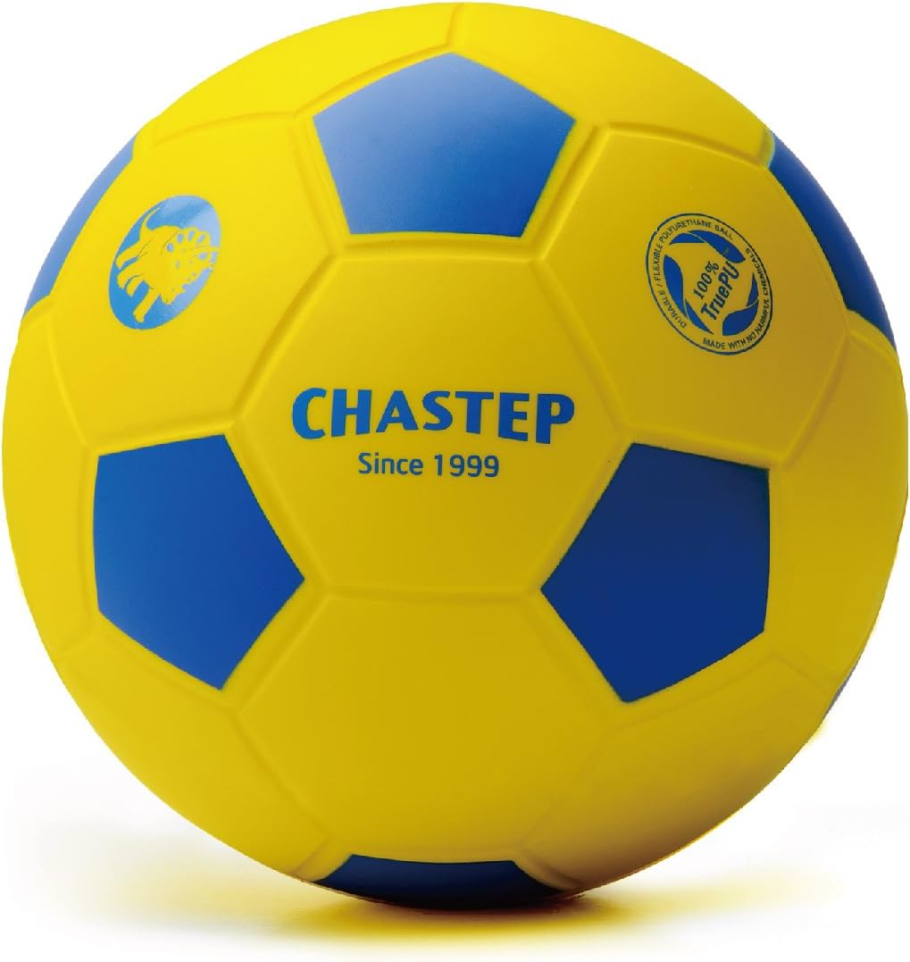 Chastep 8" Integral Skin Foam Soccer Ball Perfect for Kids or Beginner Play and Excercise Durable for Outdoor Play - Yellow(2nd Generation)