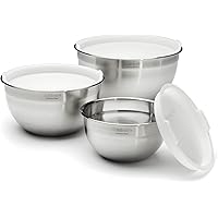 Cuisinart Mixing Bowl Set, Stainless Steel, 3-Piece, CTG-00-SMB