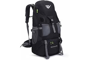 RuRu monkey 50L Hiking Backpack, Waterproof Lightweight Daypack for Outdoor Camping Travel