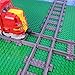 Bastens Crossover Cross Track Rail for Toy Train Compatible with Lego City kit Trixbrix Enlighten Slick Bricks City kit Switch Straight Curved Splitter Flexible