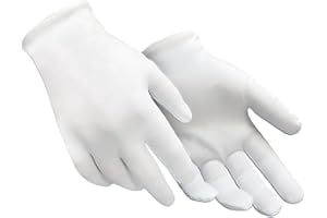 1 Pair - Gloves Legend White Cotton Moisturizing Gloves Women Nighttime Gloves for Dry Hand