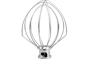 Stainless Steel Whisk 5K452WW,Compatible for KitchenAid,Kitchen Machine 5KSM90-5KSM185