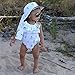 Infant Baby Girl Romper Anchor Bodysuit Jumpsuit Outfits Sunsuit Ruffles Clothes (0-6 Months, White)