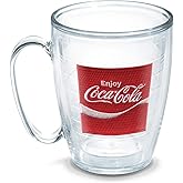 Tervis Coca-Cola-Coke Enjoy Insulated Tumbler with Emblem, 16oz Mug, Clear