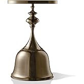 Homes: Inside + Out Halric Modern 24" Tall Round End Table with Decorated Tabletop and Iron Metal Base, Accent Furniture, Ele