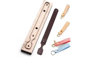 AROKIMI Strap Leather Cutting Die,Leather Keychain Wooden Die Cutting Mold for DIY Crafts (StyleA)