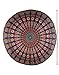 RAJRANG Boho Mandala Roundie Gypsy Hippie Tapestry Decorative Cotton Tablecloth Meditation Yoga Mat - Golden Blue - 72 Inches