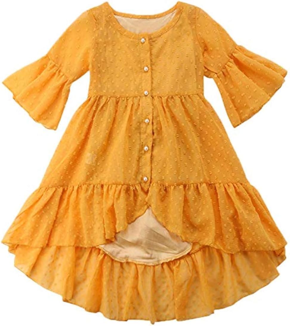 yellow ruffle maxi dress