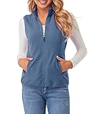 Fuinloth Women's Fleece Vest, Polar Soft Sleeveless