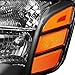 For 2004-2015 Titan, 2004-2007 Armada Black Replacement Headlights Front Lamps L+R Pair L+R/2005 2006 2007 2008 2009