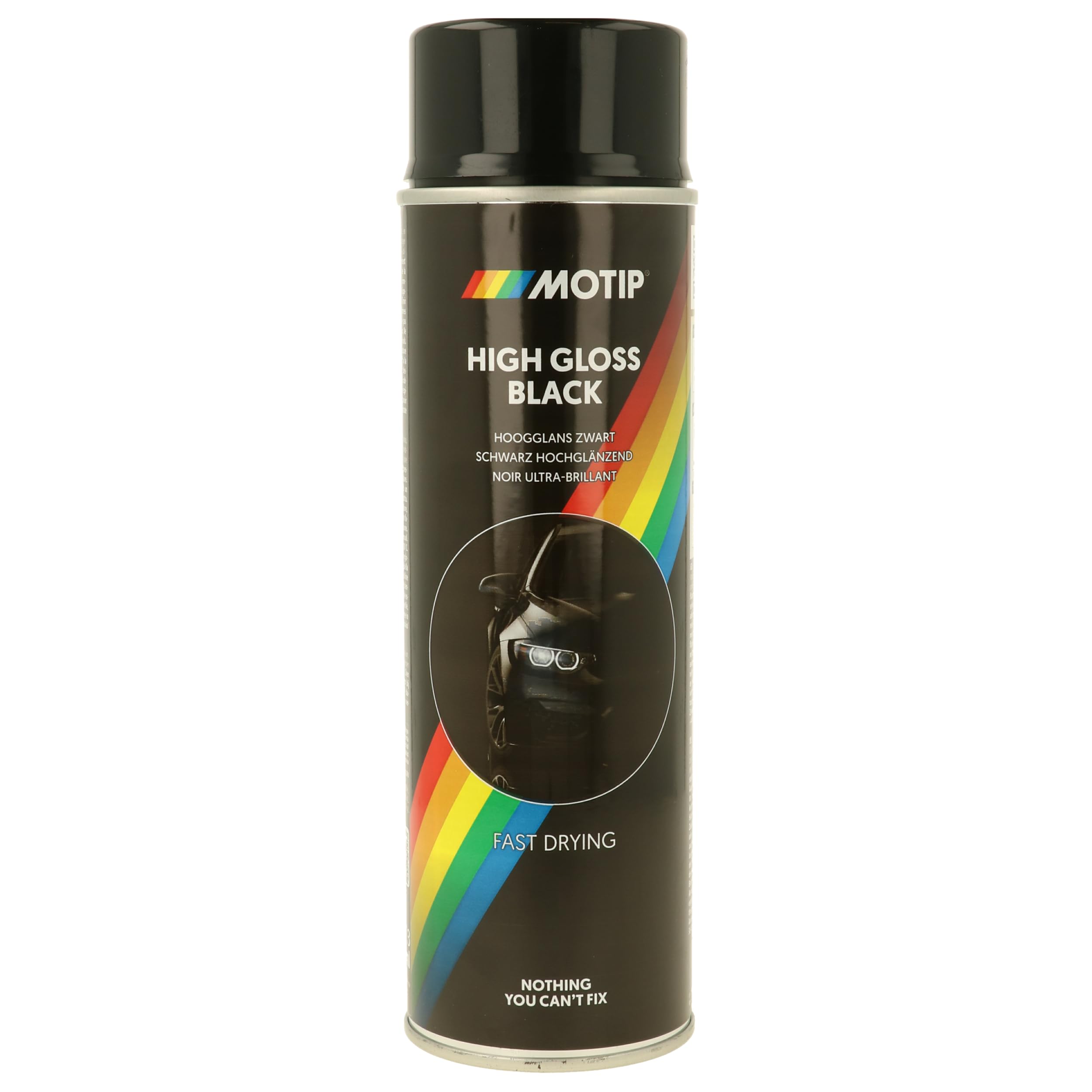 Motip Unisex Adult Motip Rallye Lacquer, High Gloss Black, 500 ml (Pack of 1)