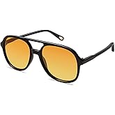 SOJOS Retro Polarized Aviator Sunglasses Womens Mens Classic 70s 80s Vintage Trendy Square Aviators SJ2174