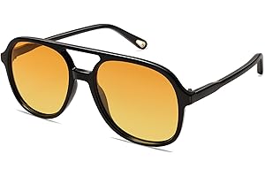 SOJOS Retro Polarized Aviator Sunglasses Womens Mens Classic 70s Vintage Trendy Square Aviators SJ2174