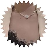 Iaceble Boho Pearl Flower Choker Necklace Camellia Flower Necklace Chain Gold Pearl Choker Necklace Cz Crystal Butterfly Chain Necklace Jewelry for Women