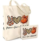 jealance Basketball Soccer Volleyball Cheerleading Tennis Golf Wrestling Swim Hockey Football Makeup Bag Tote Bag Set