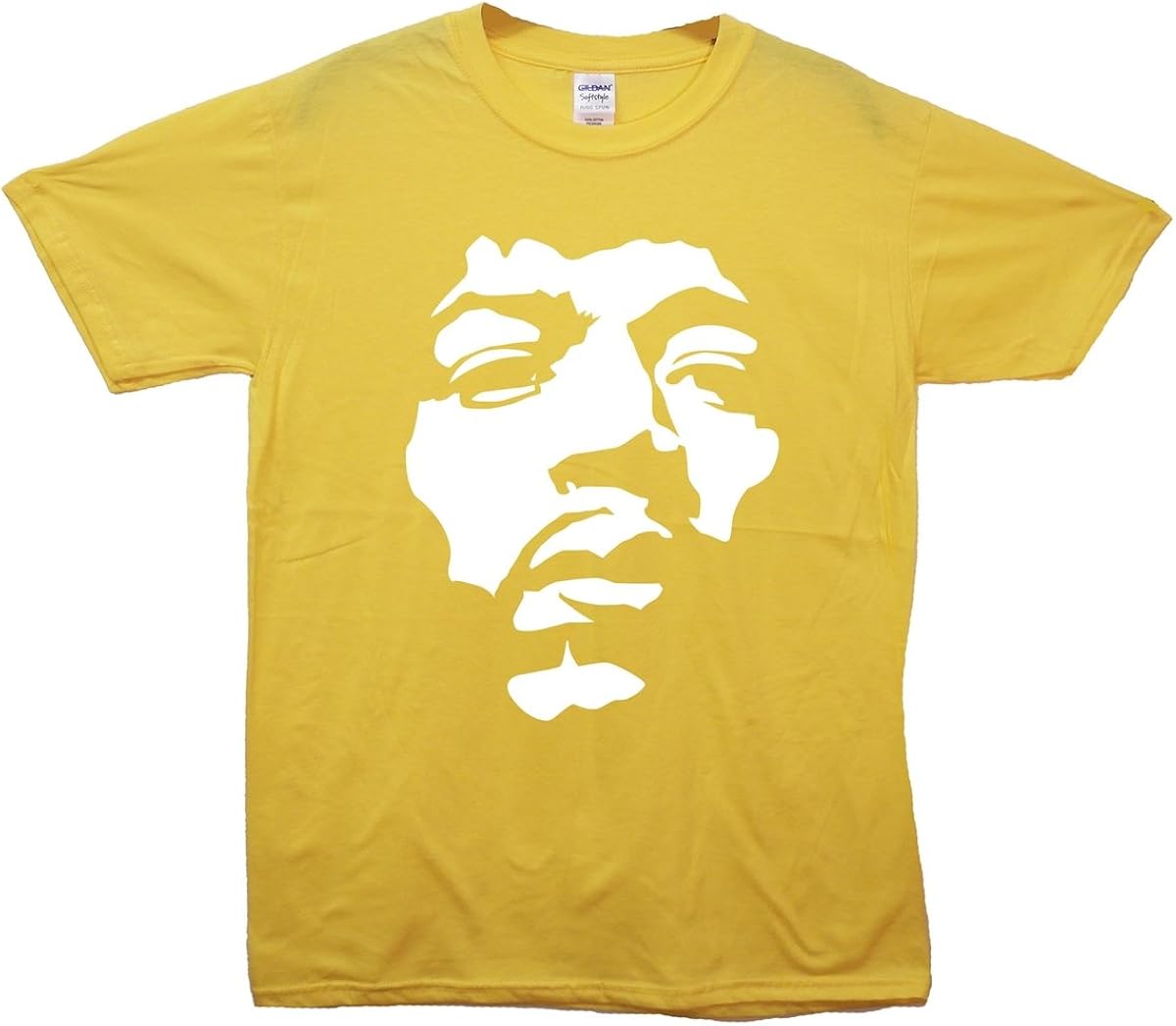 Jimi Hendrix Face TShirt Yellow XLarge (4648 inches) Amazon