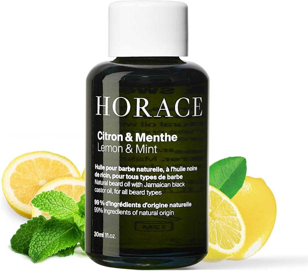 HORACE Lemon & Mint Beard Oil for Men 30 ml with Argan Oil