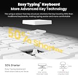 Cimetech Wireless Keyboard Mouse Combo 2.4G UK Layout Silver White view 3
