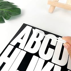 YNHAY 480 Pcs Waterproof 3" Vinyl Alphabet & Number
