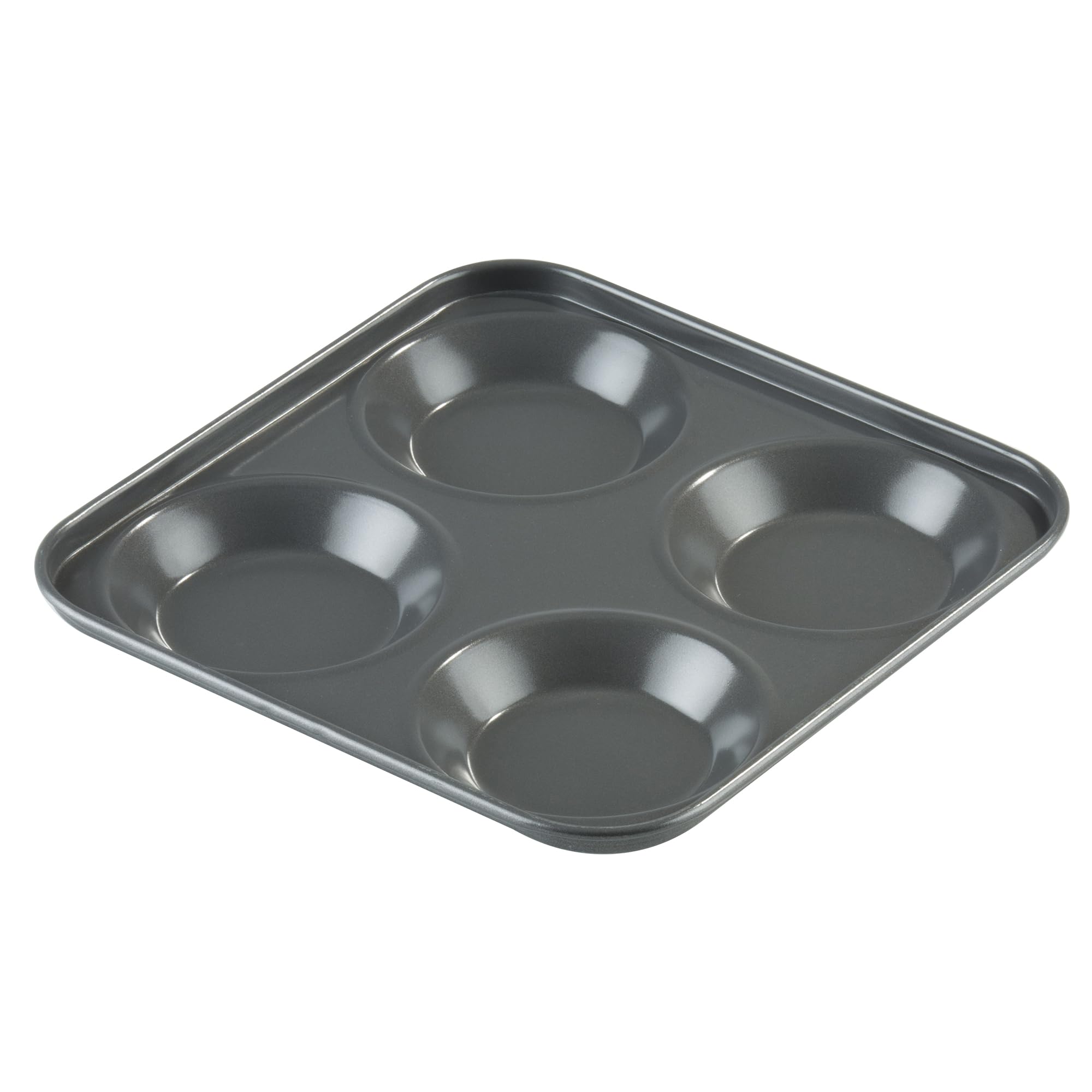 Prochef Professional Range, Large Yorkshire Pudding Tray, Teflon Non-Stick Silicone Coating, Black
