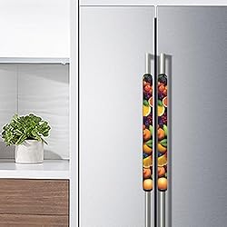 ASQVTIFE Refrigerator Door Handle Cover Fresh Fruit