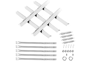 FIRXZYMZ Grill Parts for Charbroil Performance 5 Burner 463448021, 463451022, 463455021, 463449021, 463450022, Heat Tent G325-0002-W1 Grill Burners G327-2100-W1 for 5 Burner 463448021 Replacememt Parts