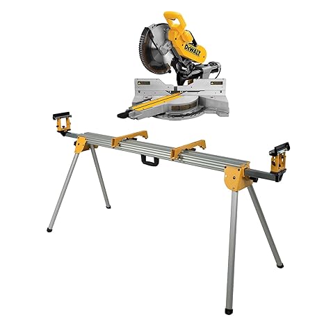 Dewalt Paneelsäge (1675 Watt, inkl. Untergestell DE7023 und Zubehör, mit 305 x 30 mm HM-Sägeblatt ideal für den Innenausbau, 